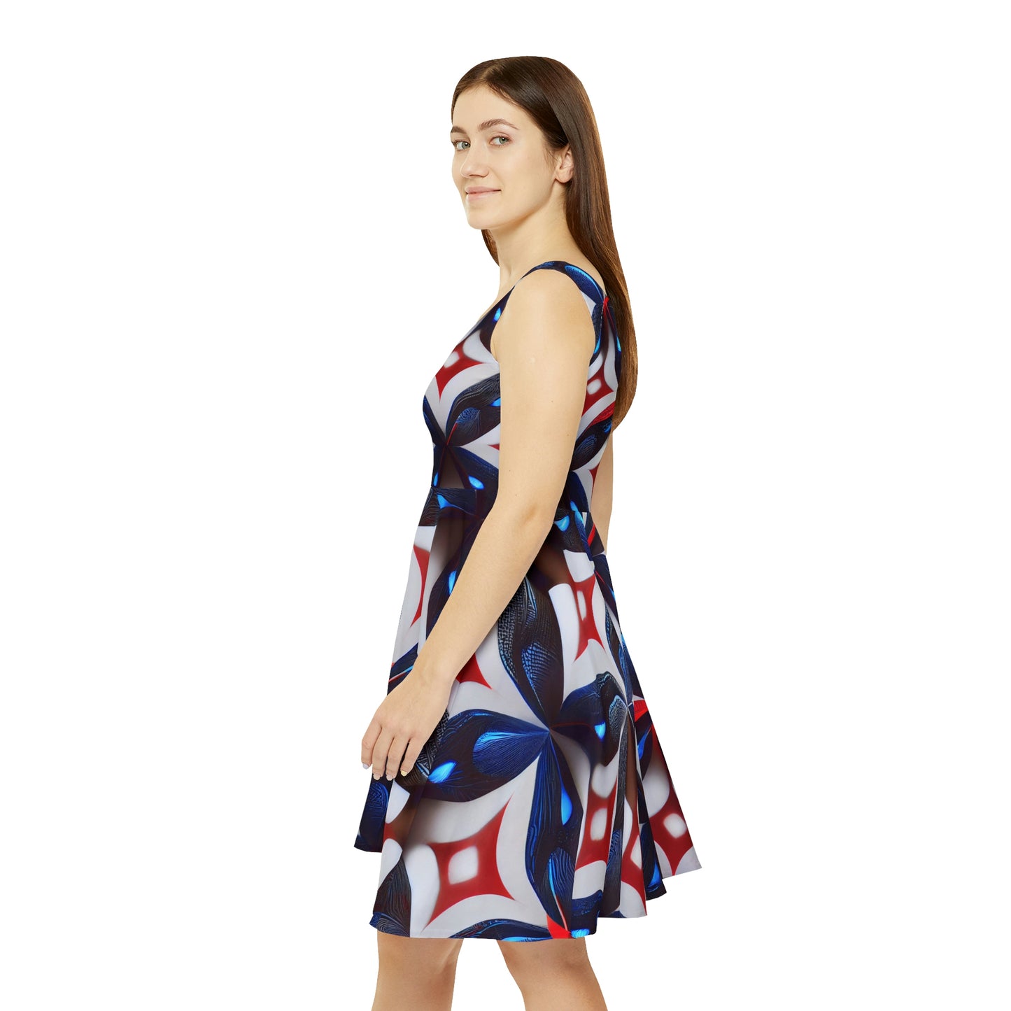 Patriotic Diamonds Rave Skater Dress