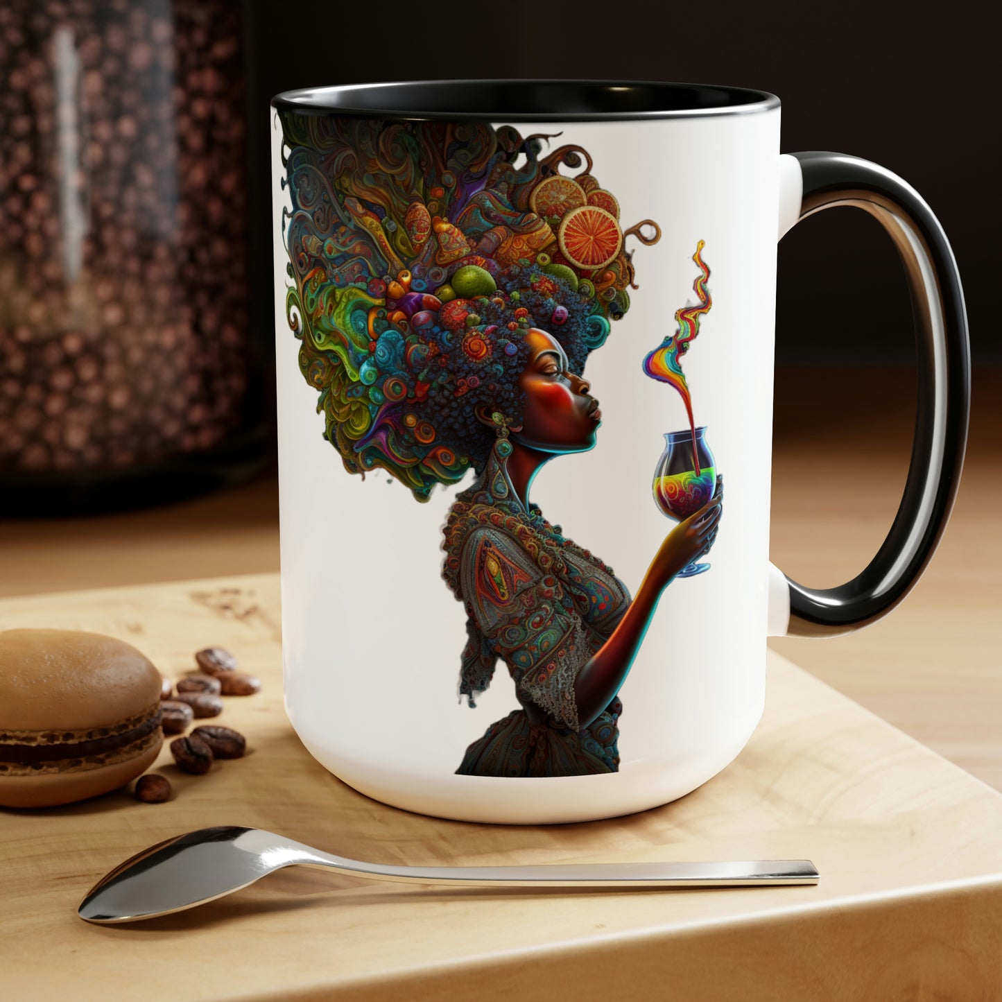 Morning Ritual Goddess Coffee Mug, 15oz