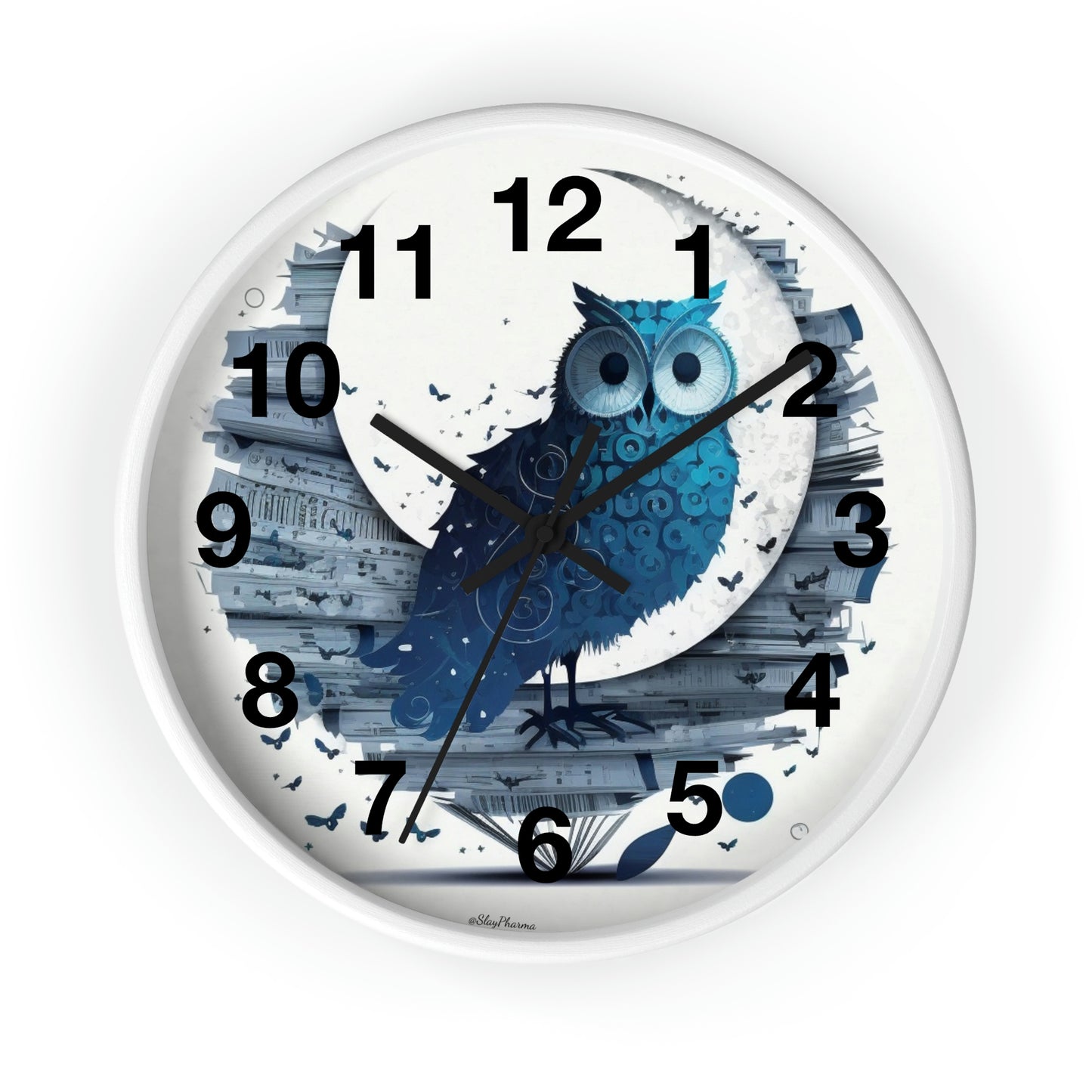 Copy of Wise Owl Wall Clock w/ numbers