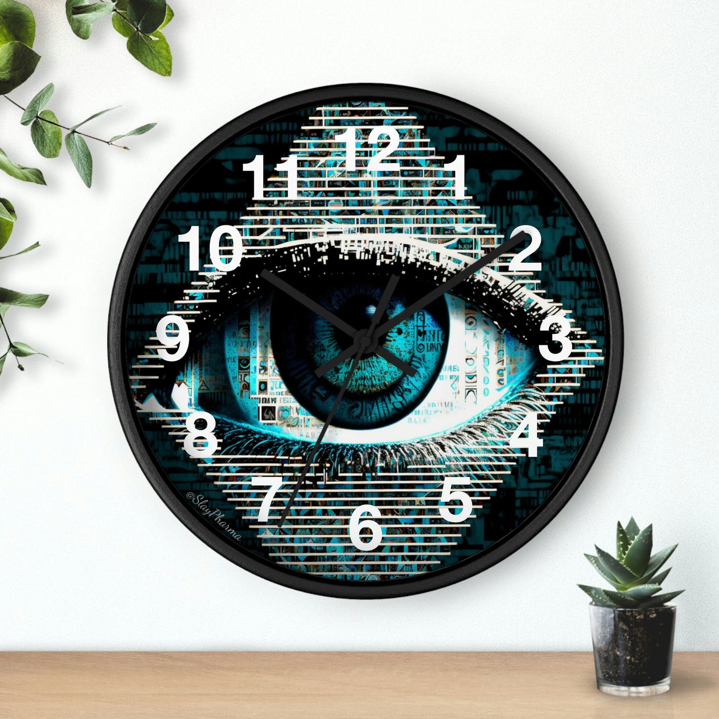 All Seeing Eye Wall Clock #2 w/ numbers