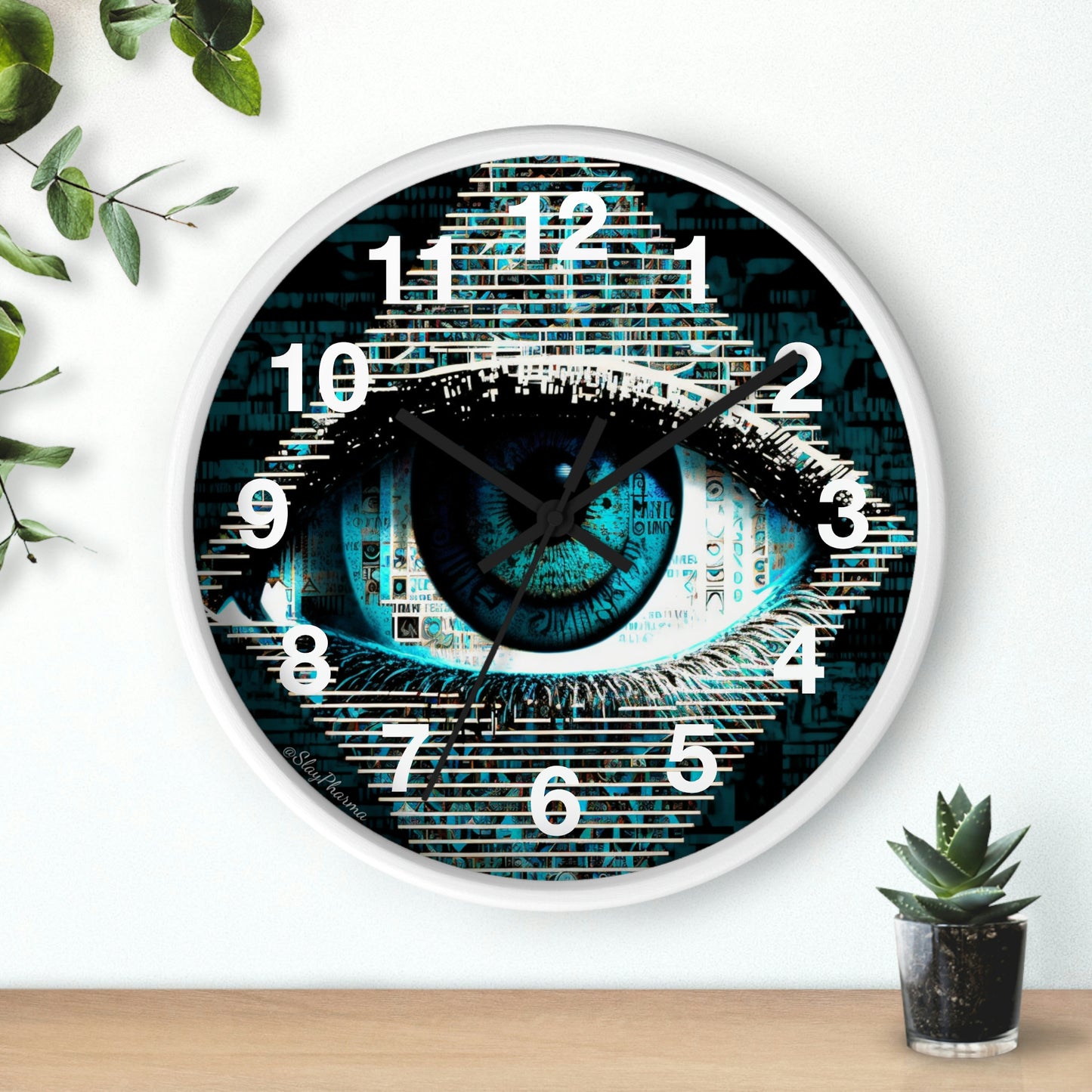 All Seeing Eye Wall Clock #2 w/ numbers