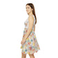 Floral Pattern Women's Skater Dress #3 v2