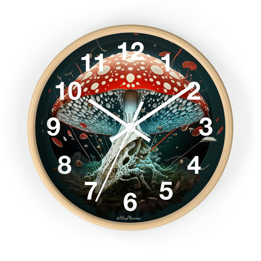 Amanita Dreams Wall Clock #4 w/ numbers