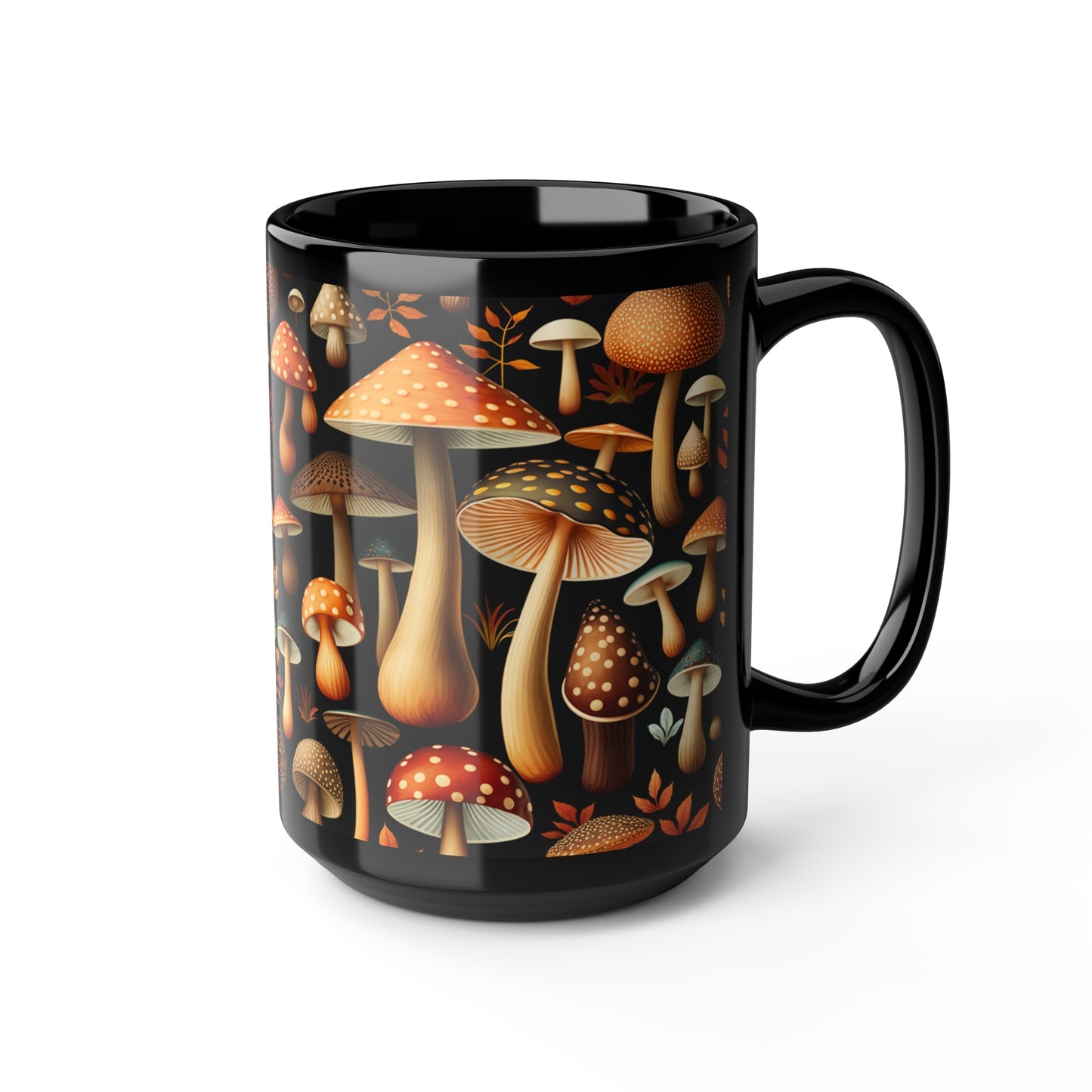 Mushroom Pattern Mug #1, 15oz