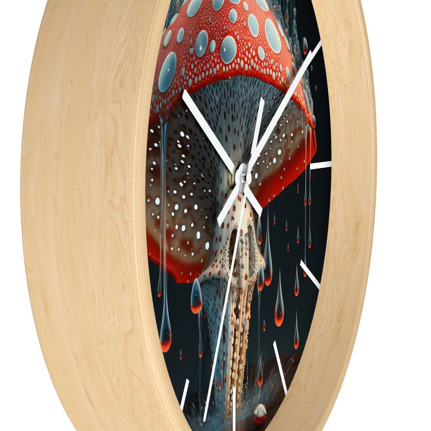 Amanita Dreams Wall Clock #2 w/ lines