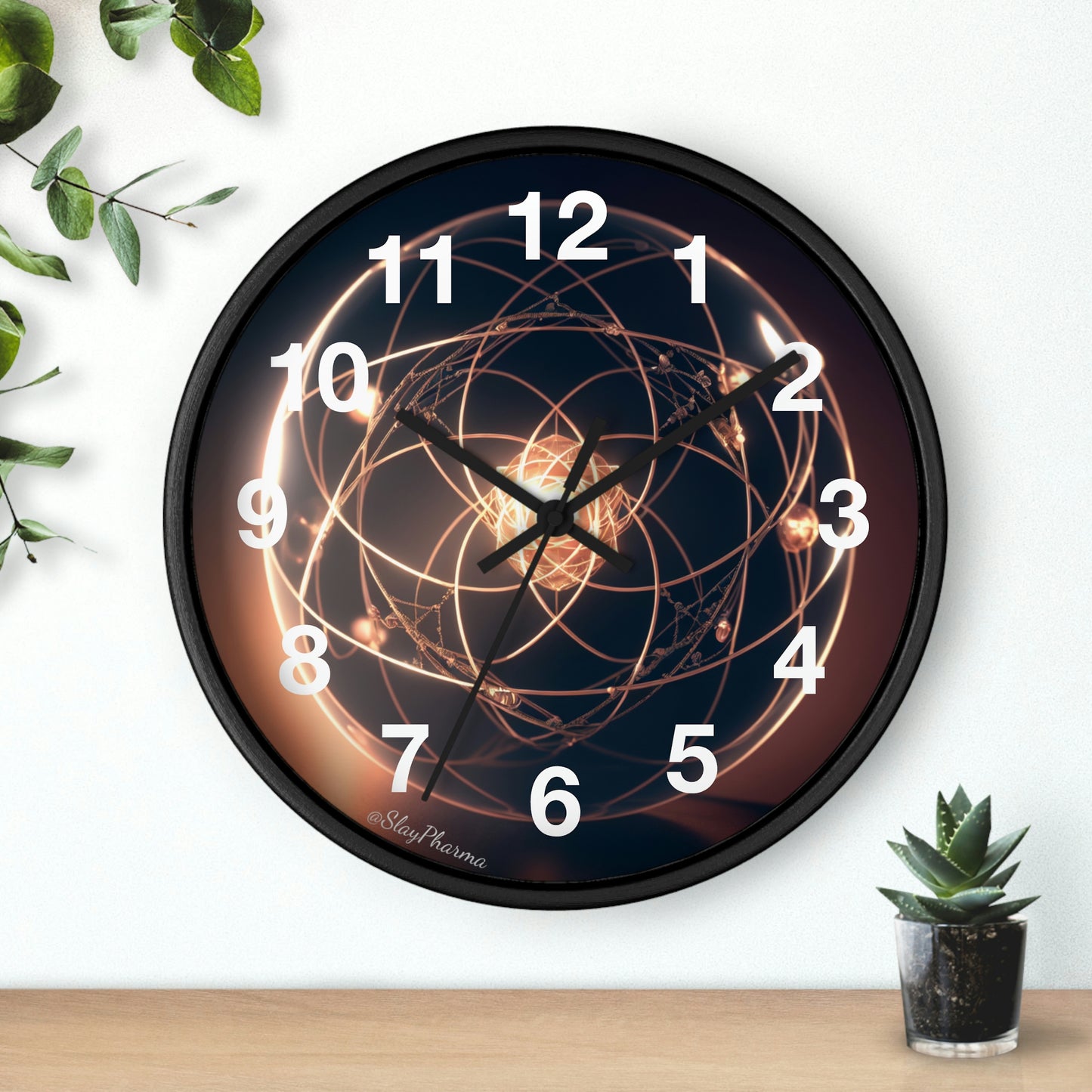 Atomic Wall Clock #1 lines