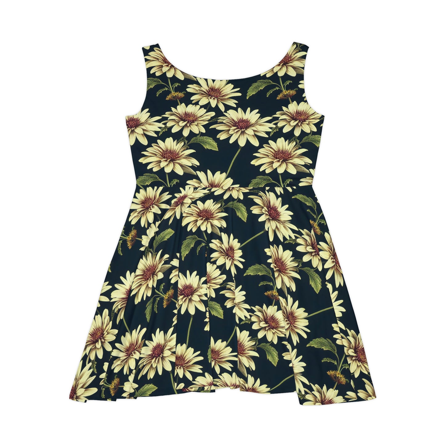 Floral Pattern Women's Skater Dress #26