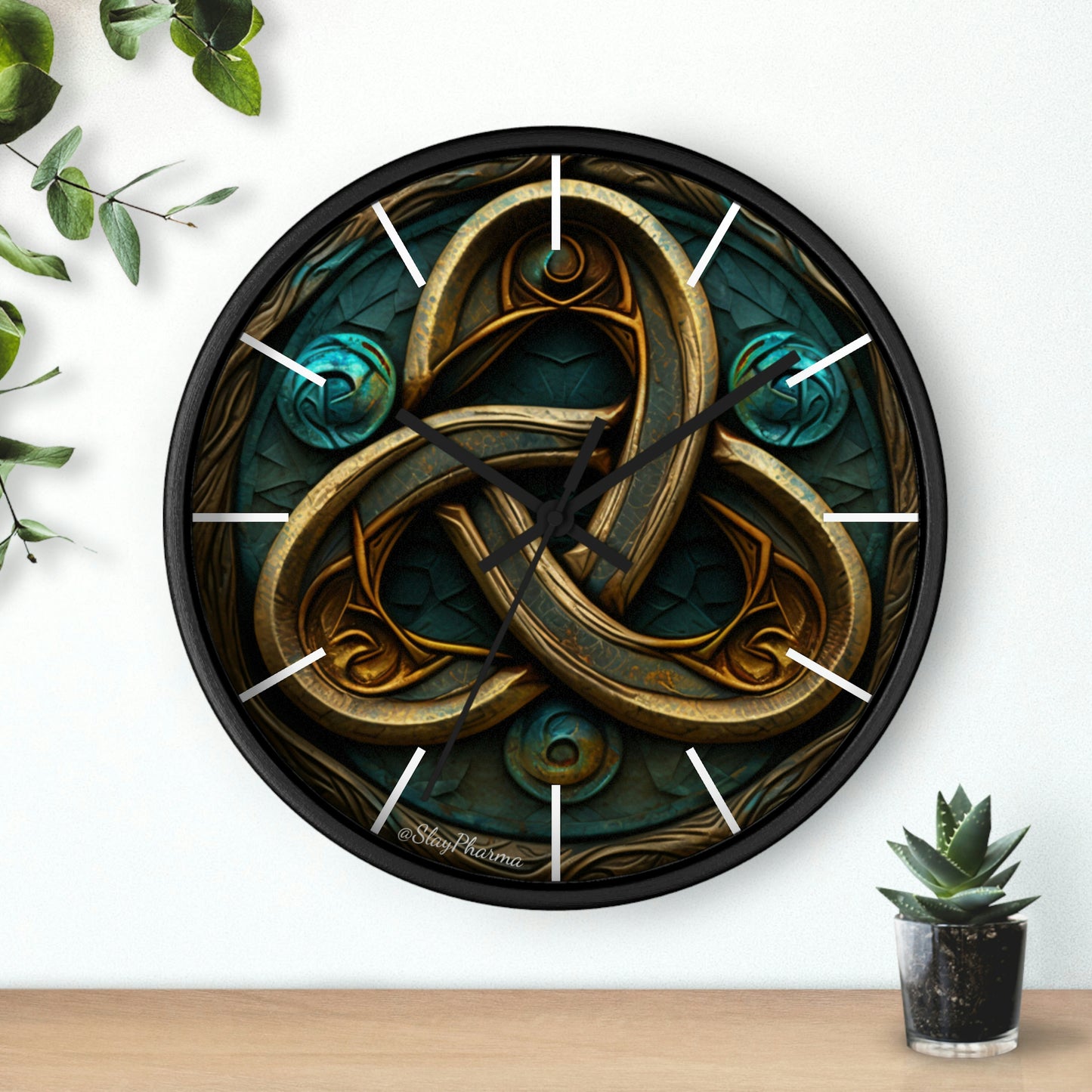 Trinity Wall Clock #2 w/ lines