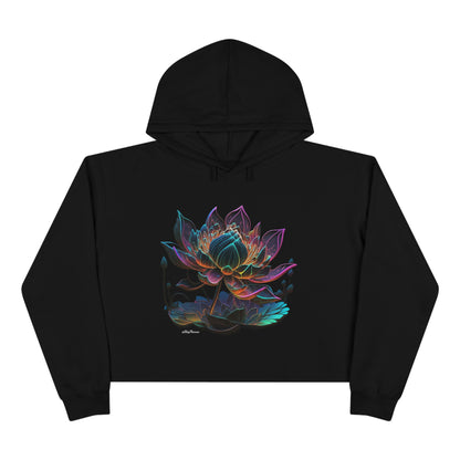 Lotus Life Crop Hoodie no back design