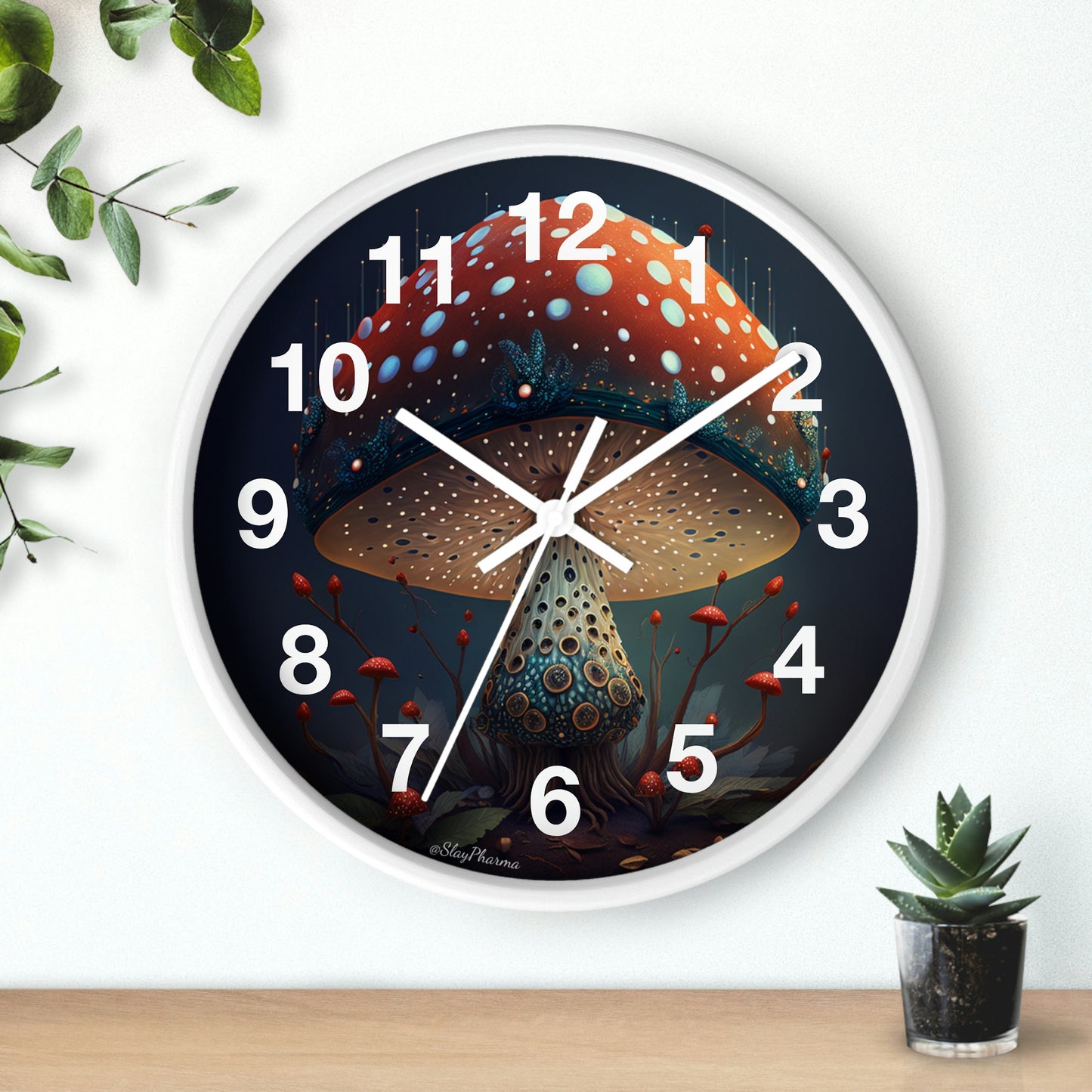 Amanita Dreams Wall Clock w/ numbers