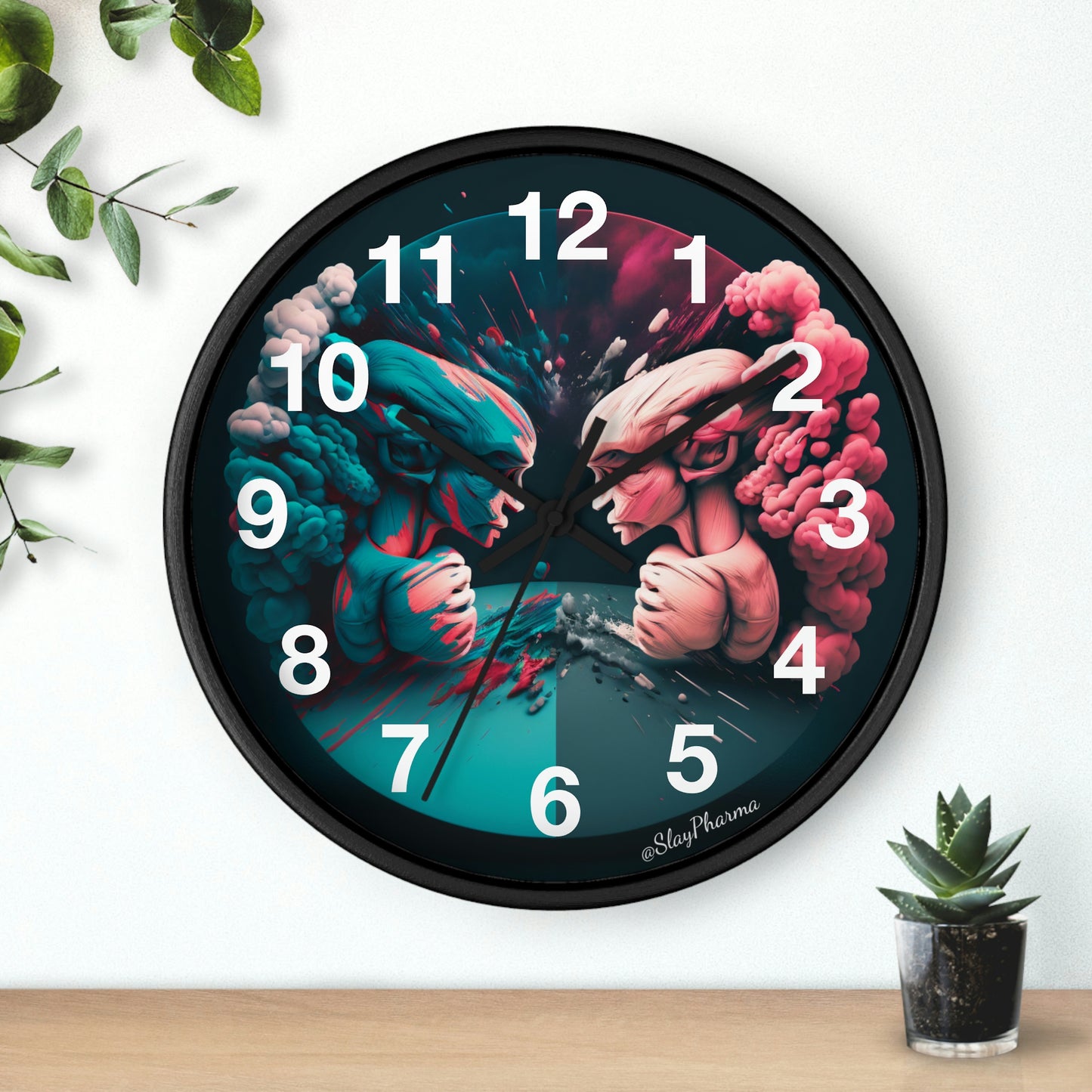 Duality Wall Clock #2 w/ numbers