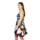 Floral Pattern Women's Skater Dress #27