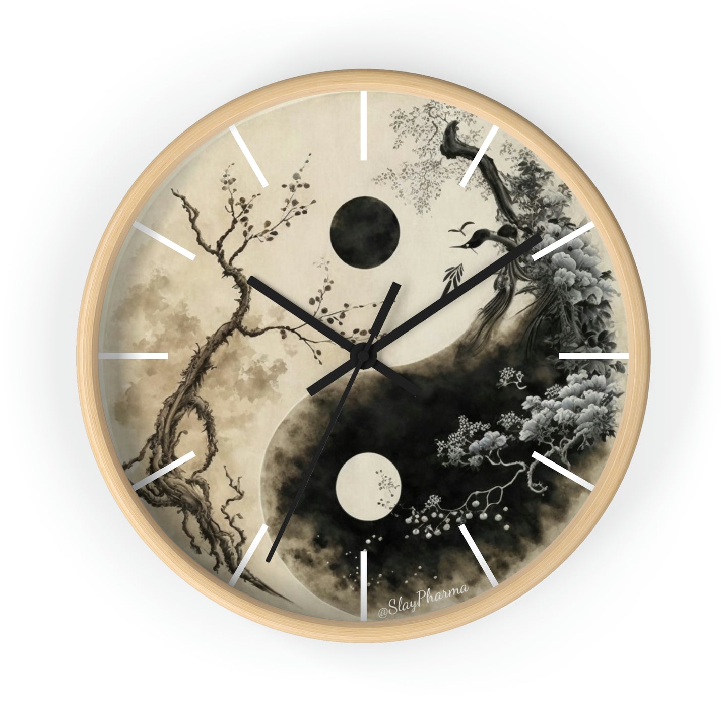 Duality Wall Clock #1 w/ lines