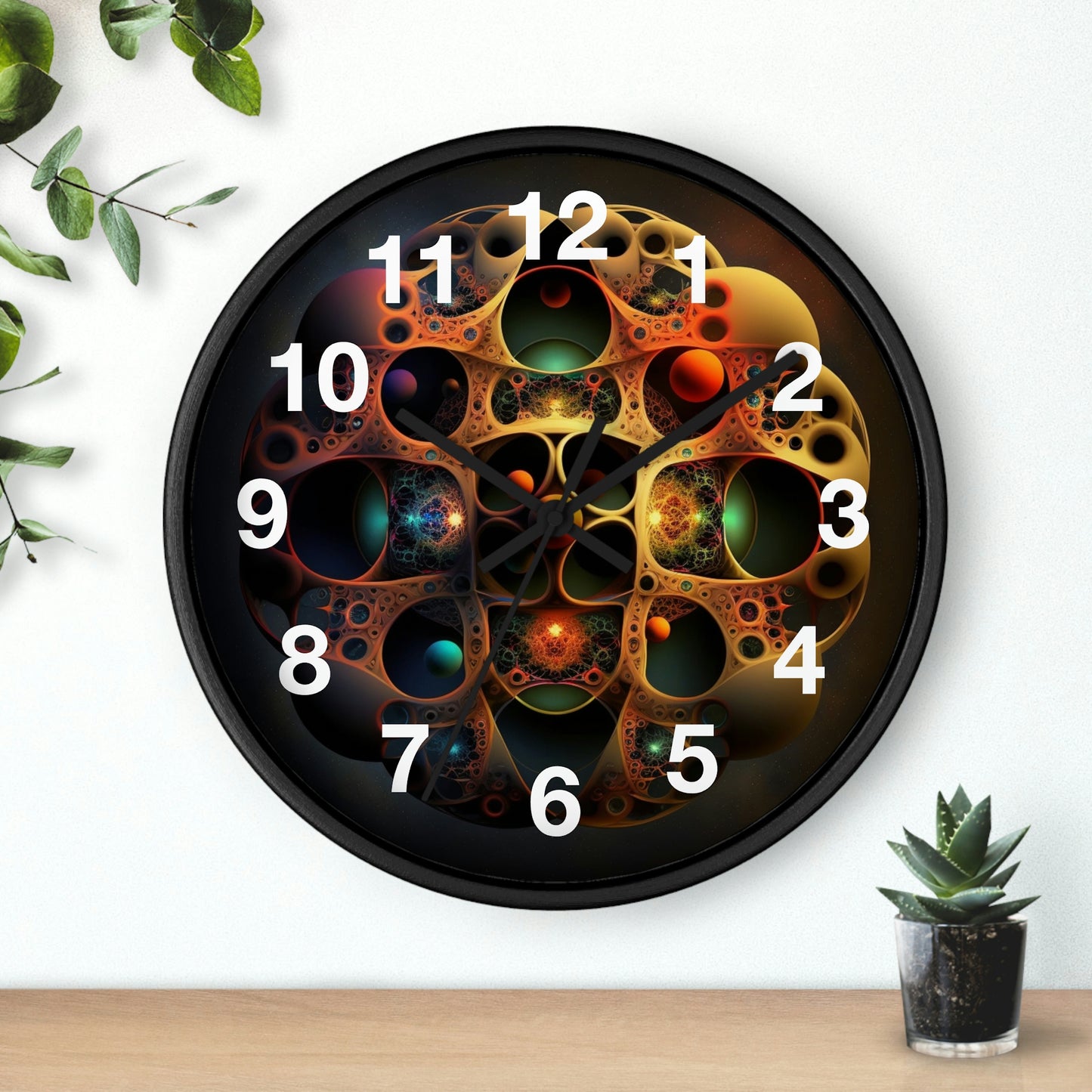 Copy of Geometric Wall Clock #4 w/ lines