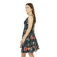 Floral Pattern Women's Skater Dress #21