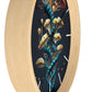 Infinite Mushroom DNA Wall Clock w/ lines