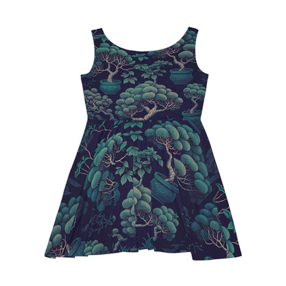 Bonsai Tree Pattern Women's Skater Dress
