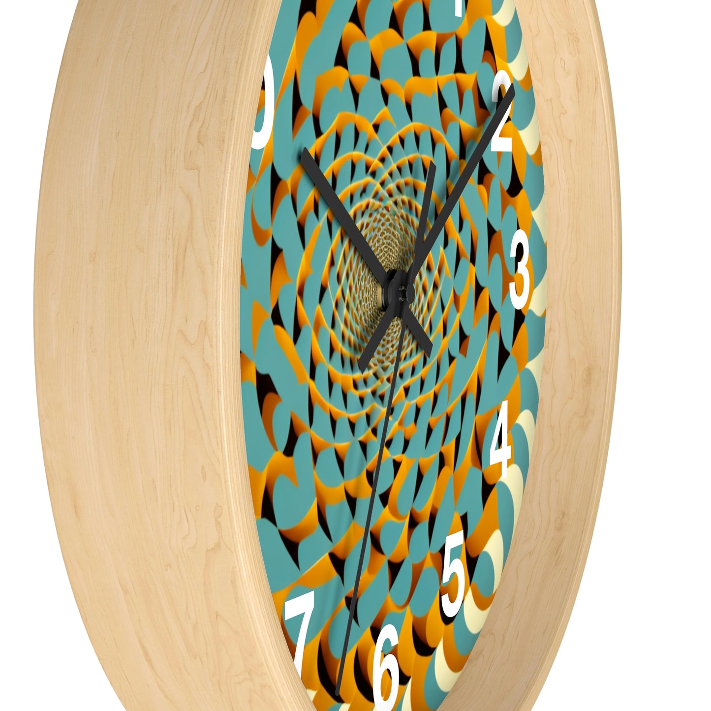 Optical Illusion Wall Clock w/ numbers