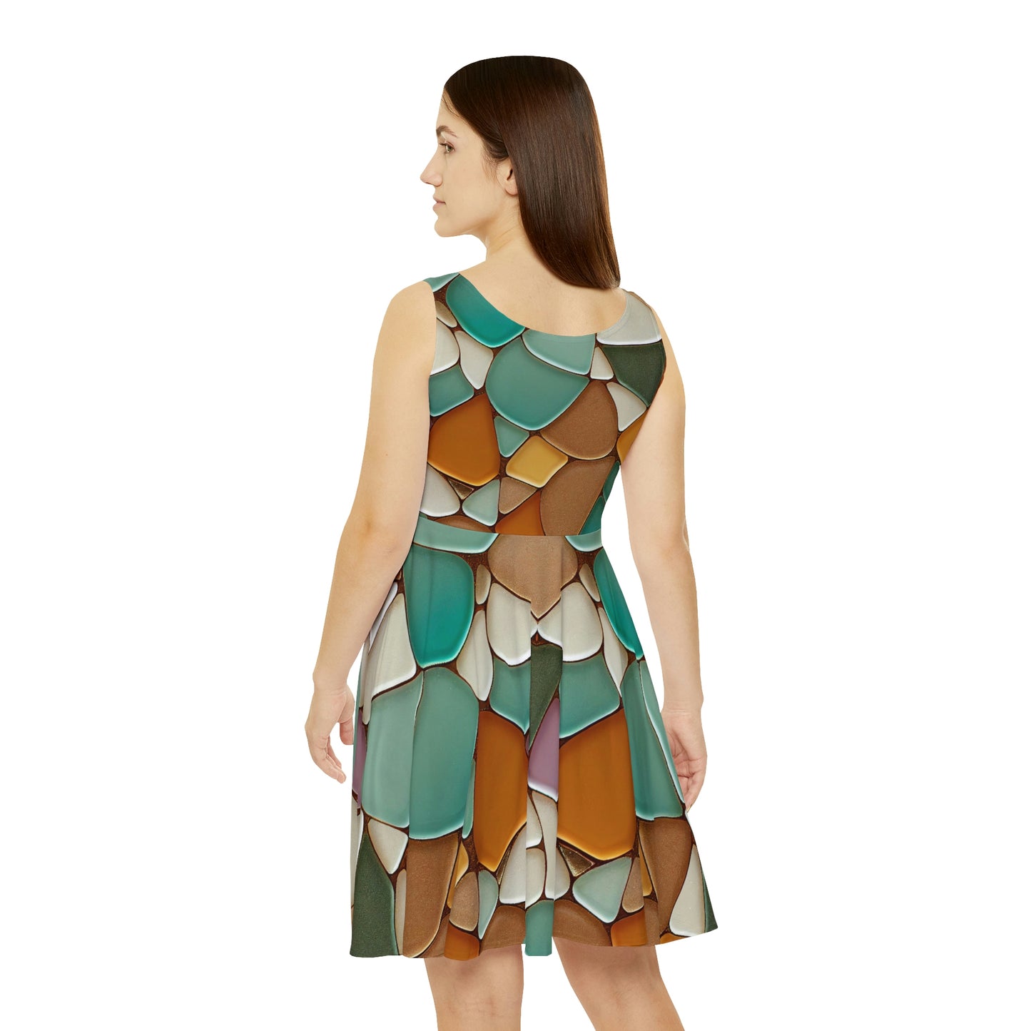 Mosaic Tile Skater Dress