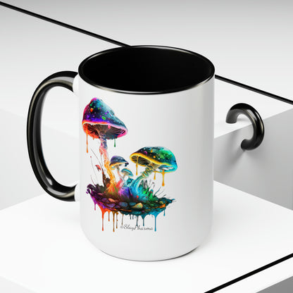 "Dripping with Potential" Mushroom Coffee Mug, 15oz