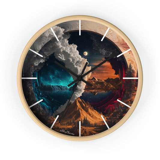 Duality Wall Clock #3 w/ lines