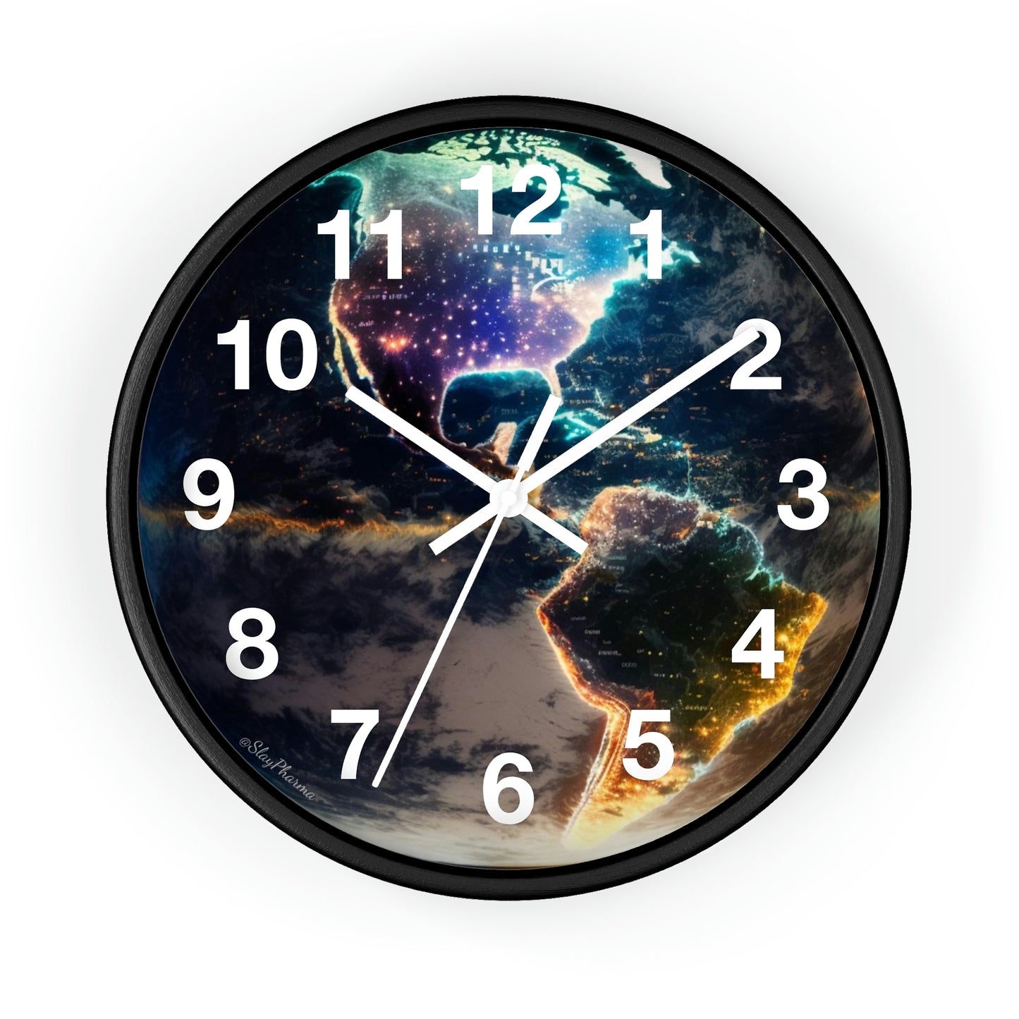 Late Night Glow Wall Clock w/ numbers