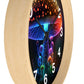 Glowing Mushroom Wall Clock w/ numbers