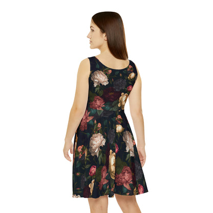 Floral Pattern Women's Skater Dress #24
