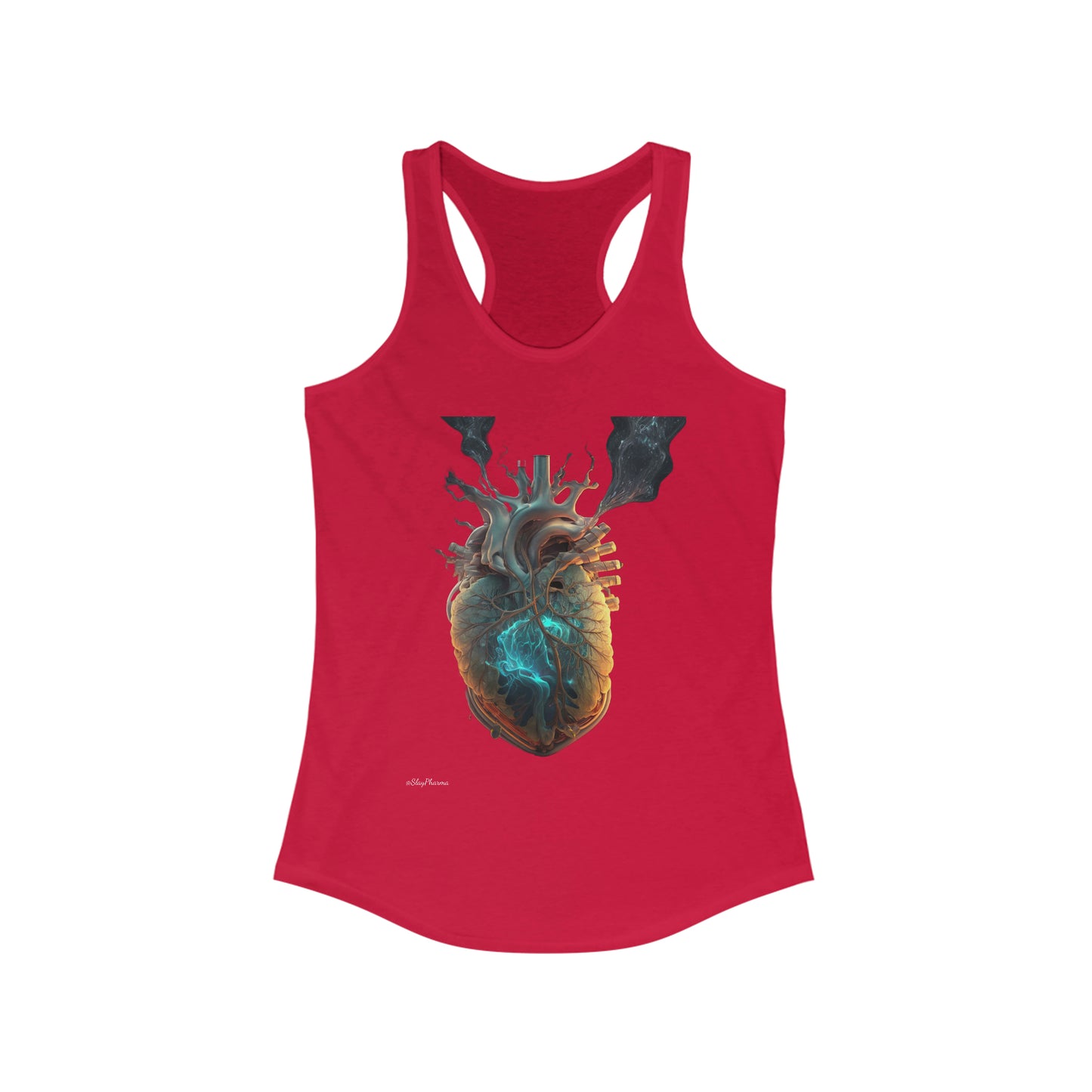 Smoking Heart  Women's Ideal Racerback Tank