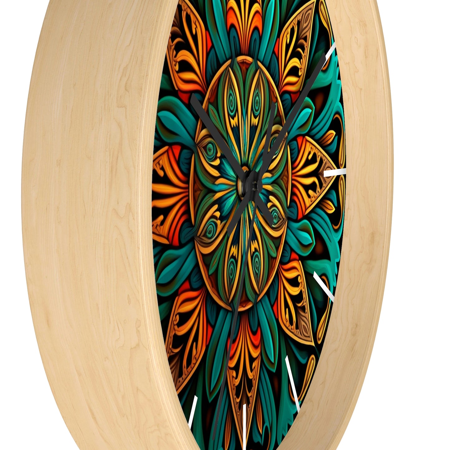 Mandala Wall Clock w/ lines