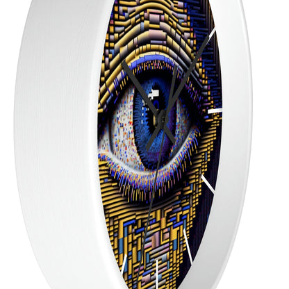 All Seeing Eye Wall Clock #4 w/ lines