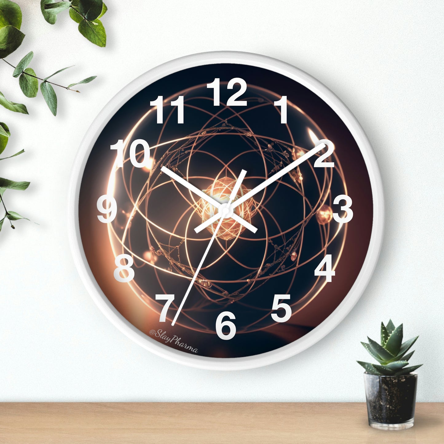 Atomic Wall Clock #1 lines