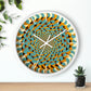 Optical Illusion Wall Clock w/ lines