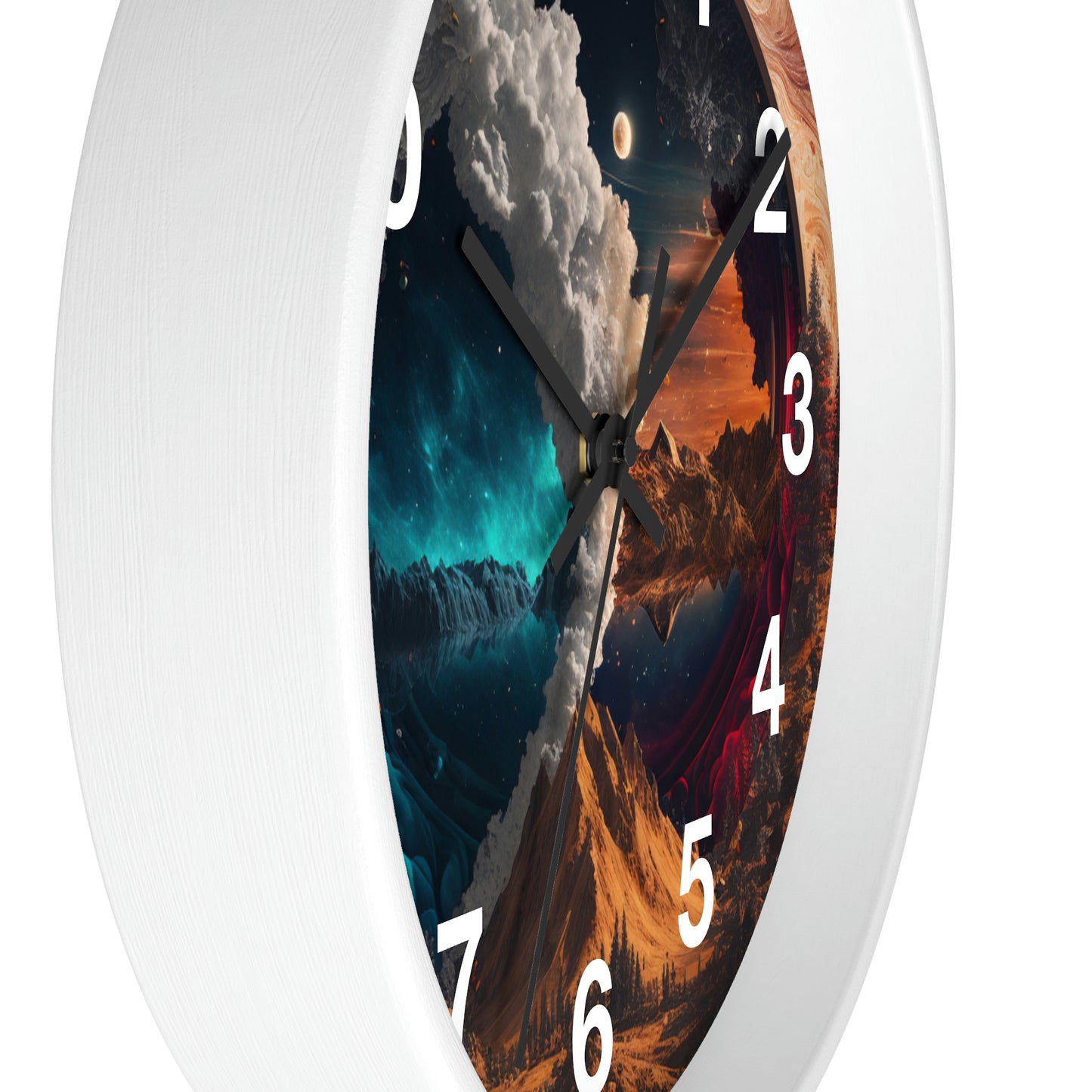 Duality Wall Clock #3 w/ numbers