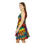 Rainbow Pattern Women's Skater Dress