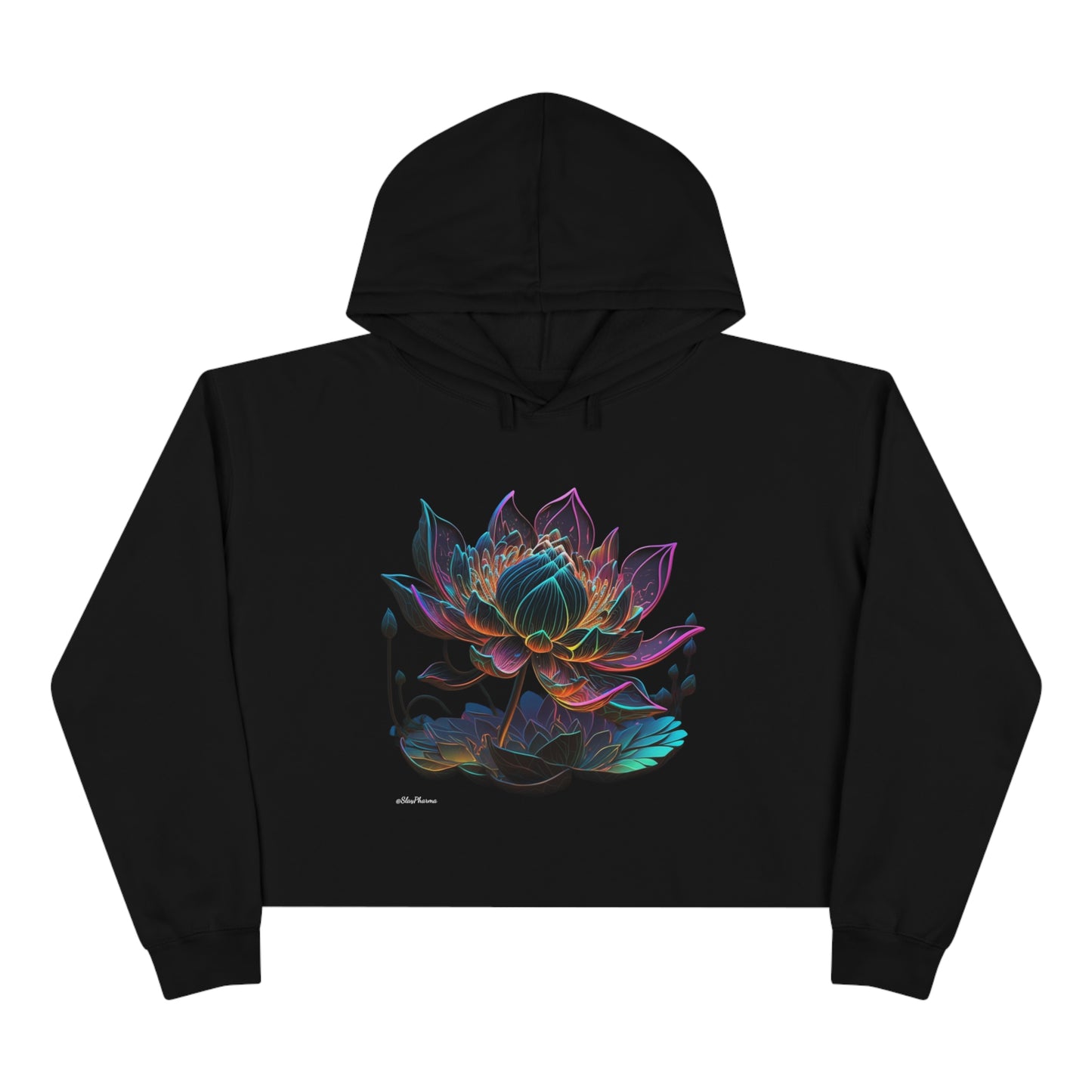 Lotus Life Crop Hoodie