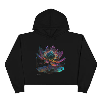 Lotus Life Crop Hoodie