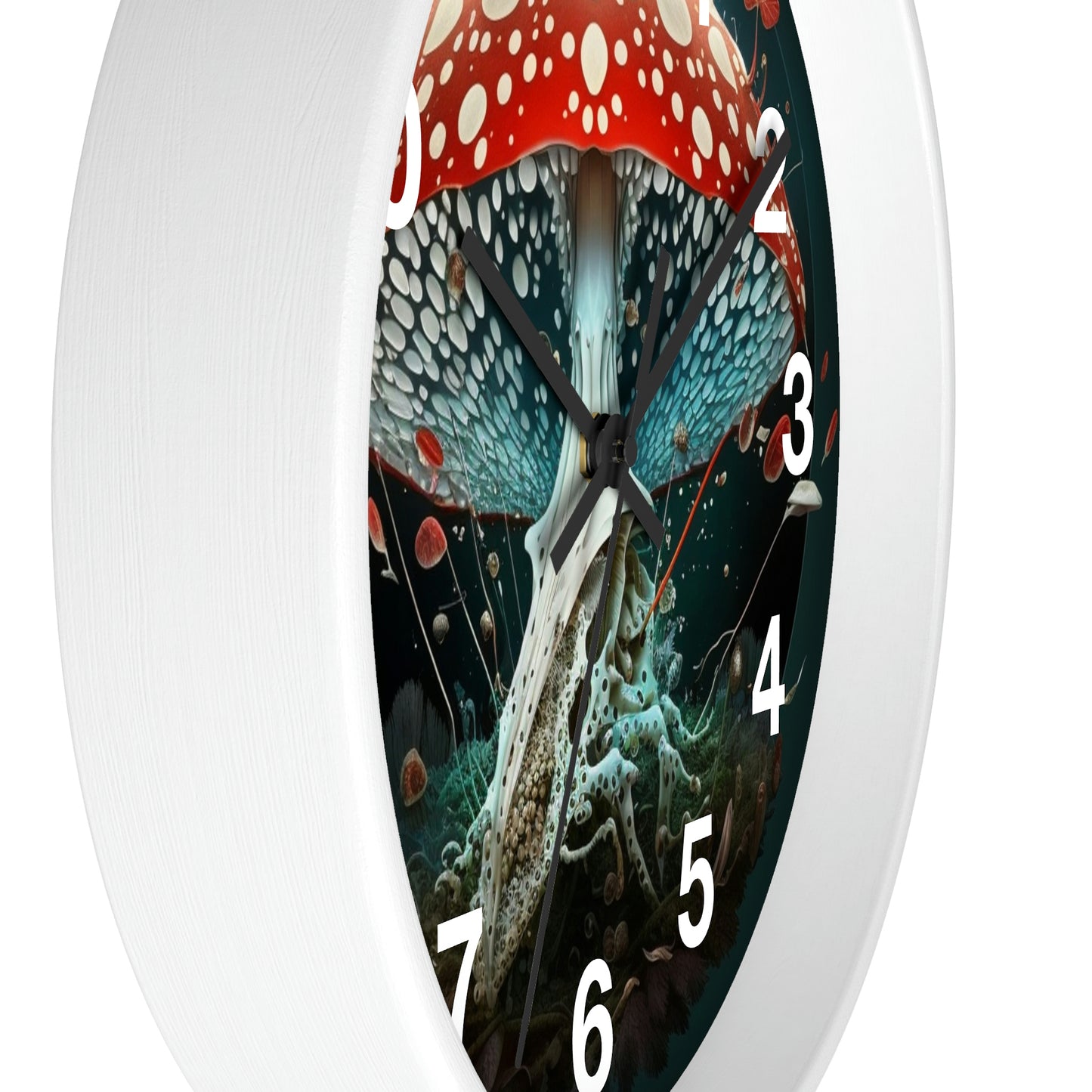 Amanita Dreams Wall Clock #4 w/ numbers