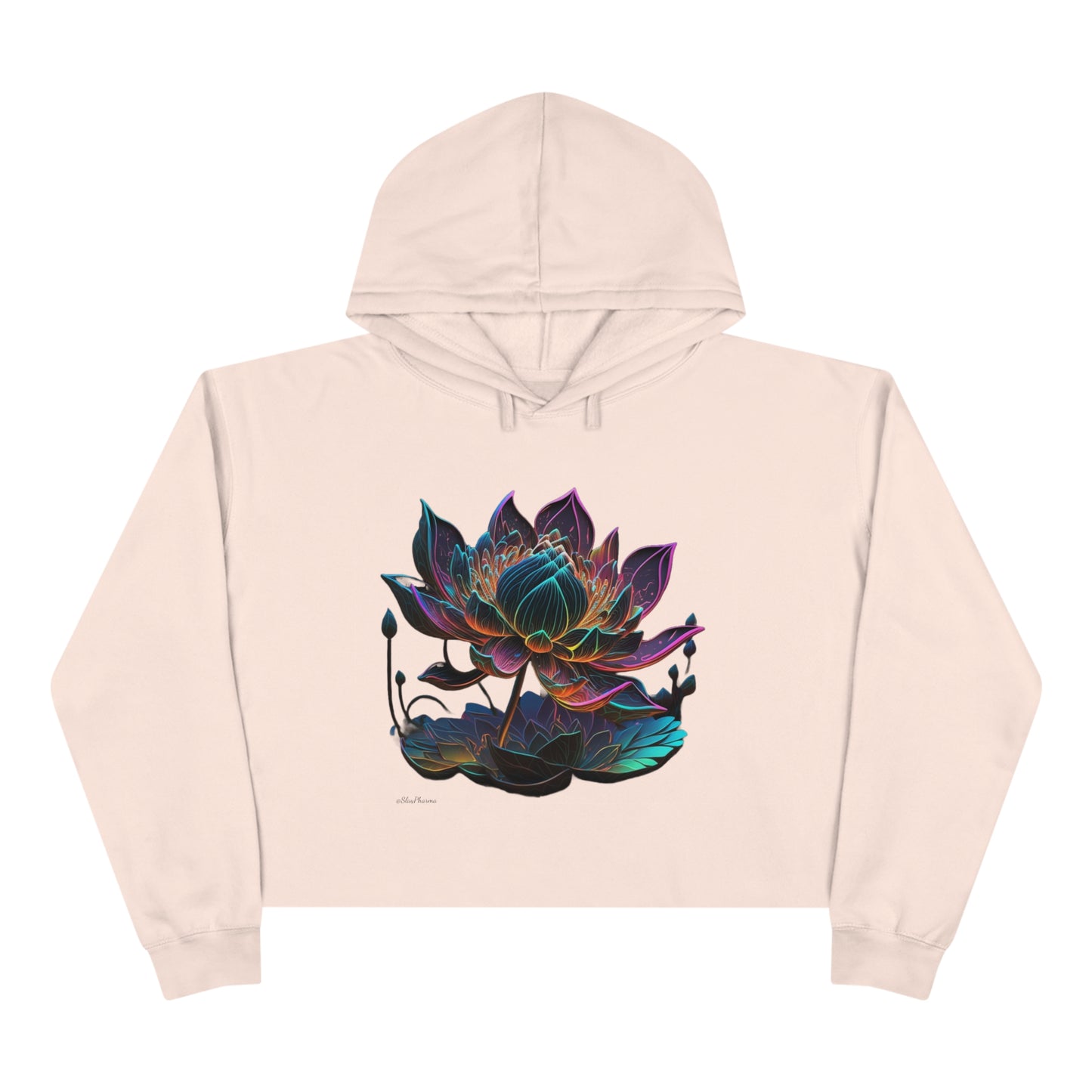 Lotus Life Crop Hoodie