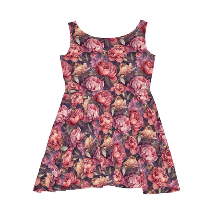Floral Pattern Women's Skater Dress #17