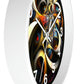 Geometric Wall Clock #6 w/ numbers