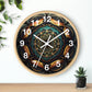 Geometric Congruence Masonic Wall Clock w/ numbers