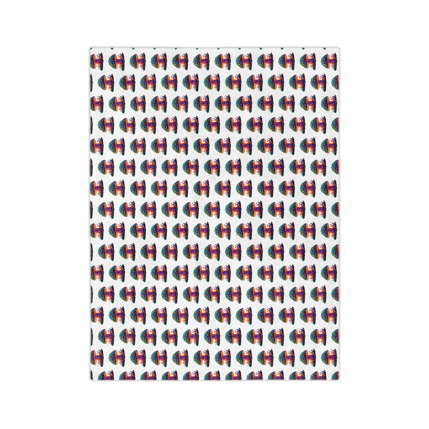 Mushroom Velveteen Minky Blanket