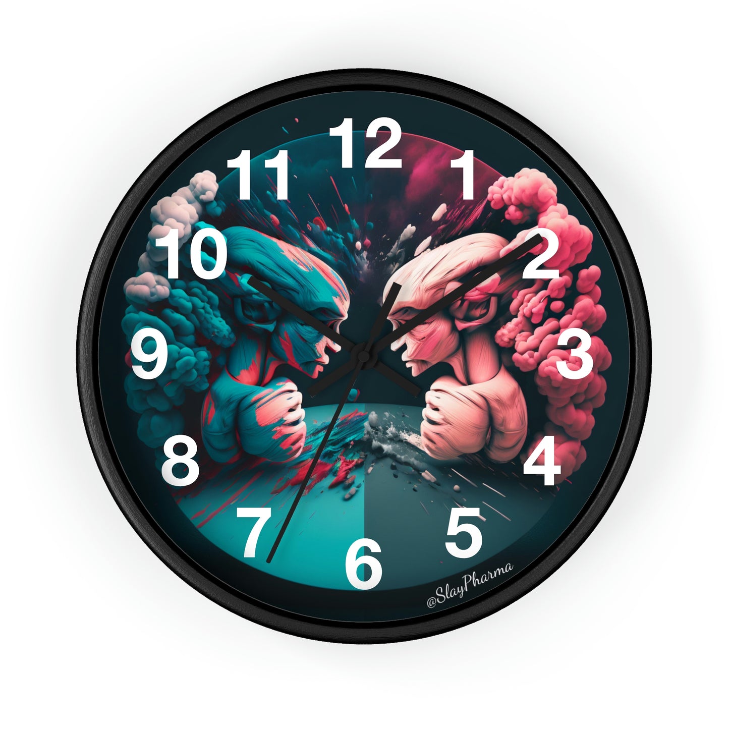 Duality Wall Clock #2 w/ numbers