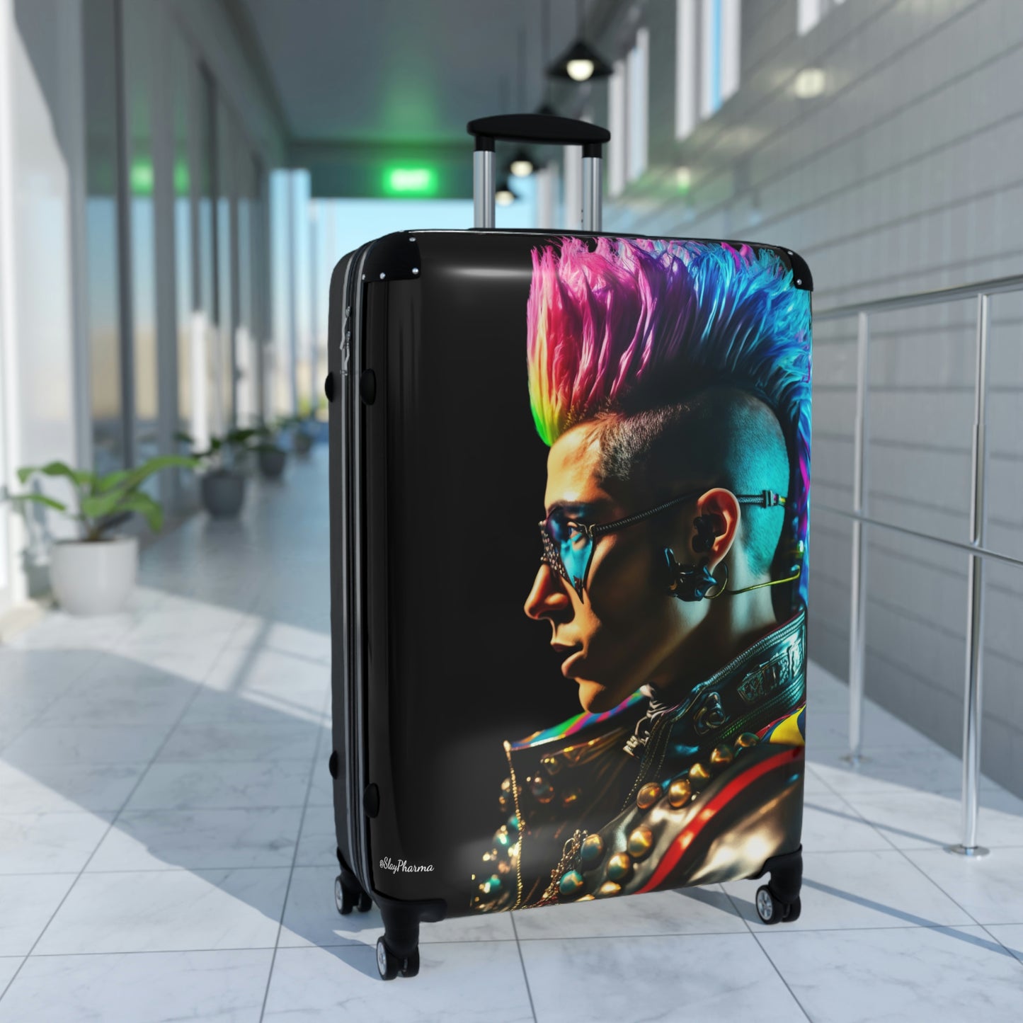 "Cyber Punk Rocker" Suitcases