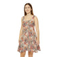 Floral Pattern Women's Skater Dress #4