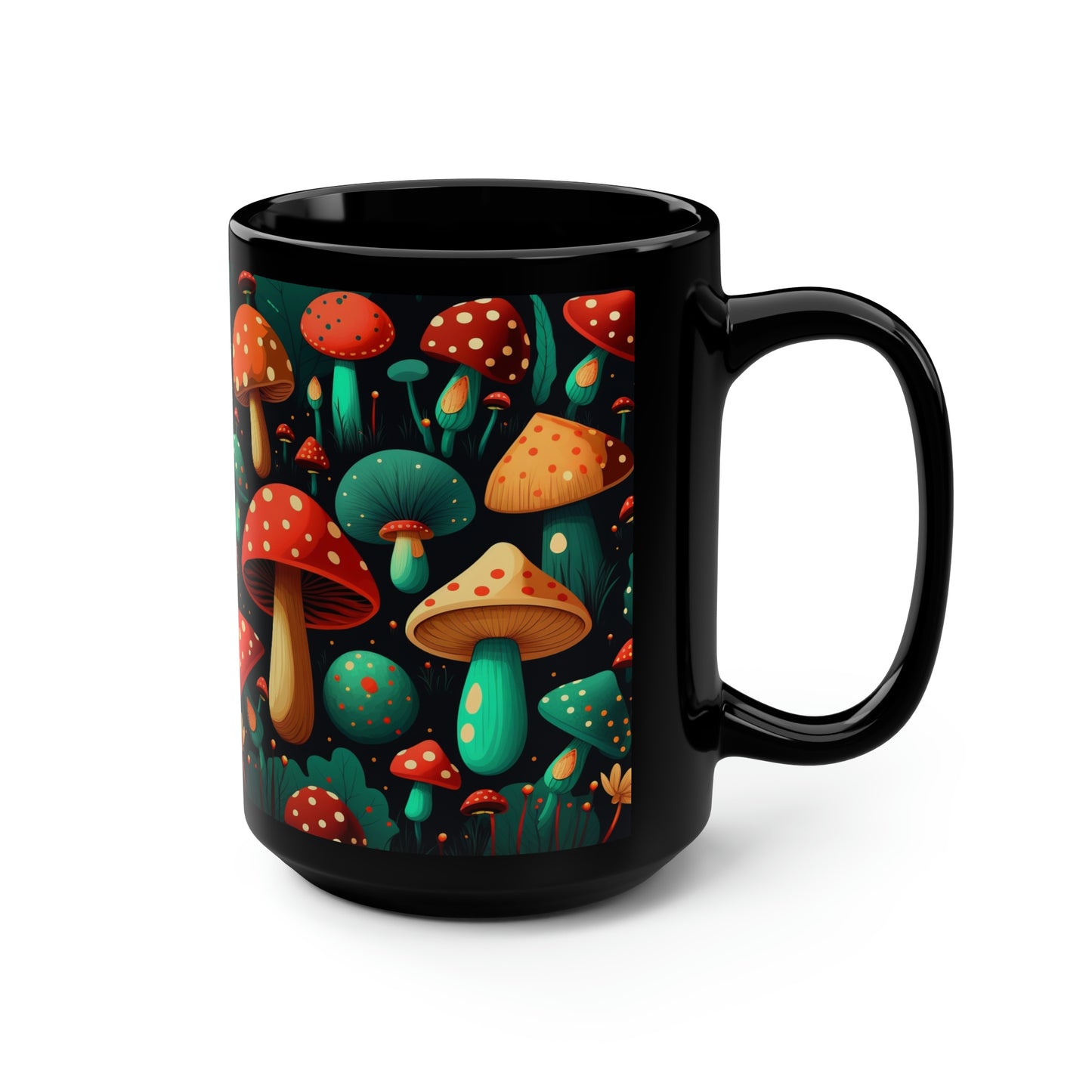 Mushroom Pattern Mug #4, 15oz