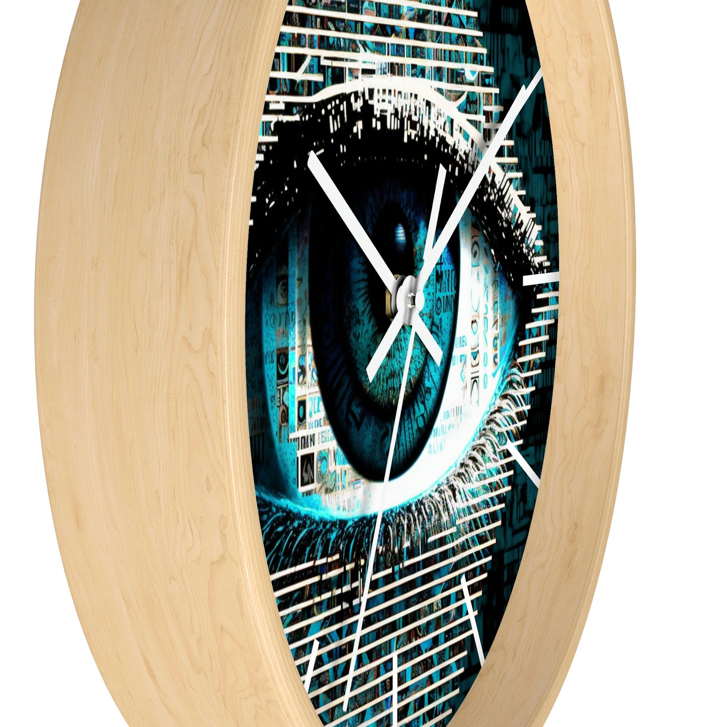 All Seeing Eye Wall Clock #2 w/ lines