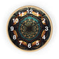 Geometric Congruence Masonic Wall Clock w/ numbers