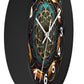 Geometric Congruence Masonic Wall Clock w/ numbers
